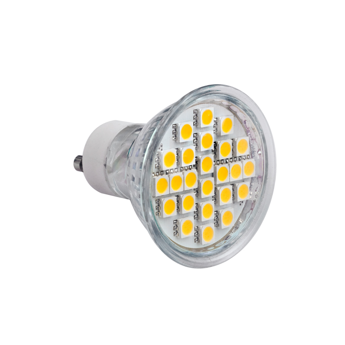 Led Ziarovka Gu10 5w 24smd 3000k Tepla Biela Led Lumino S R O